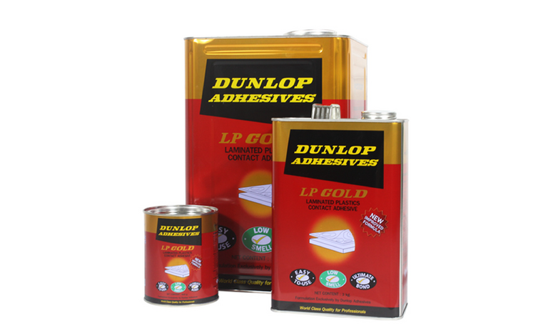 Laminated Plastic Gold Adhesive
